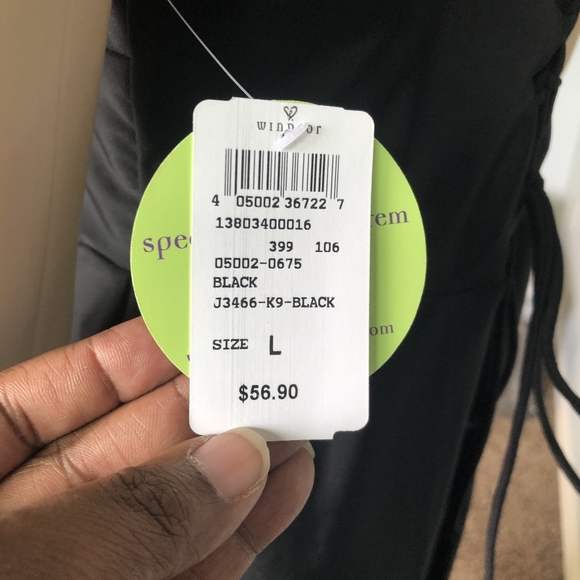 NWT- Sexy Black Long  Dress - Picture 5 of 16